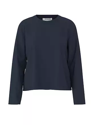 SELECTED FEMME | T-shirt à manches longues SLFESSENTIAL | dunkelblau
